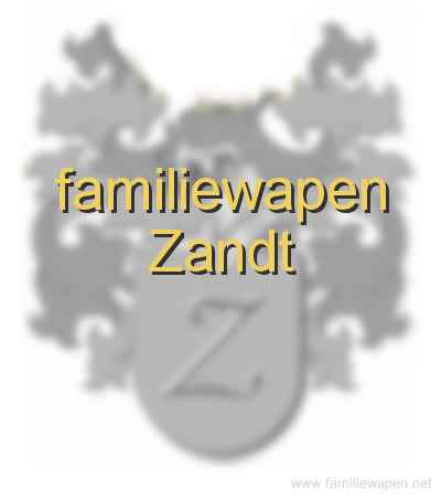 familiewapen Zandt