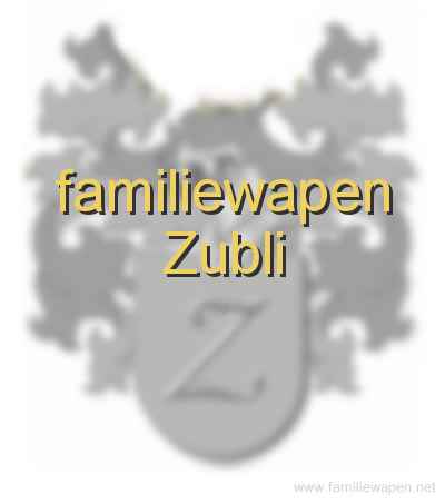 familiewapen Zubli