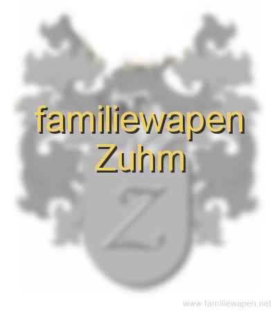 familiewapen Zuhm