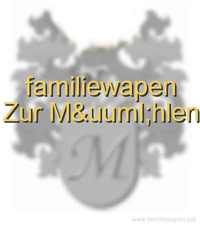 familiewapen Zur Mühlen