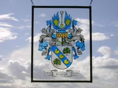 familiewapen glas in lood